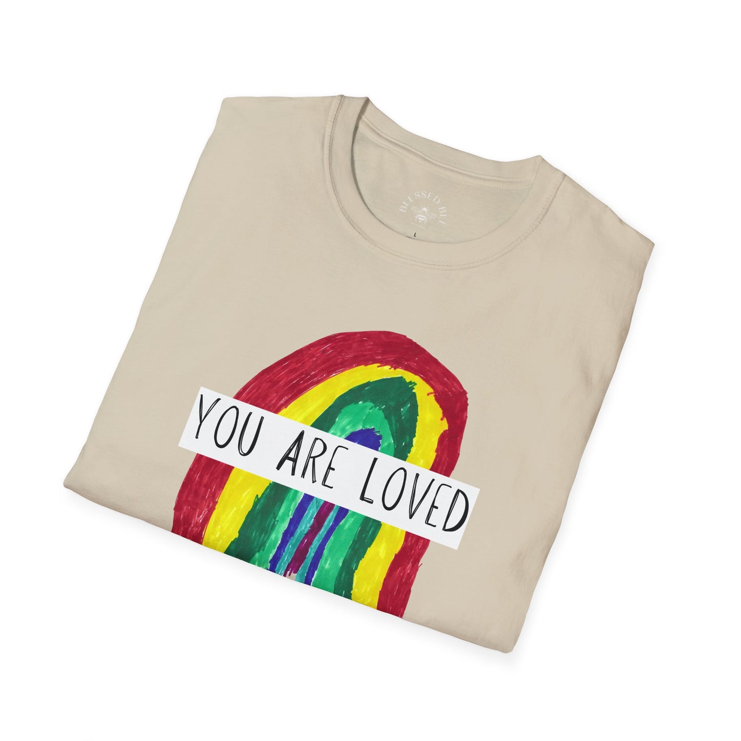 Designed by Henry - You Are Loved Rainbow T-Shirt - Adult