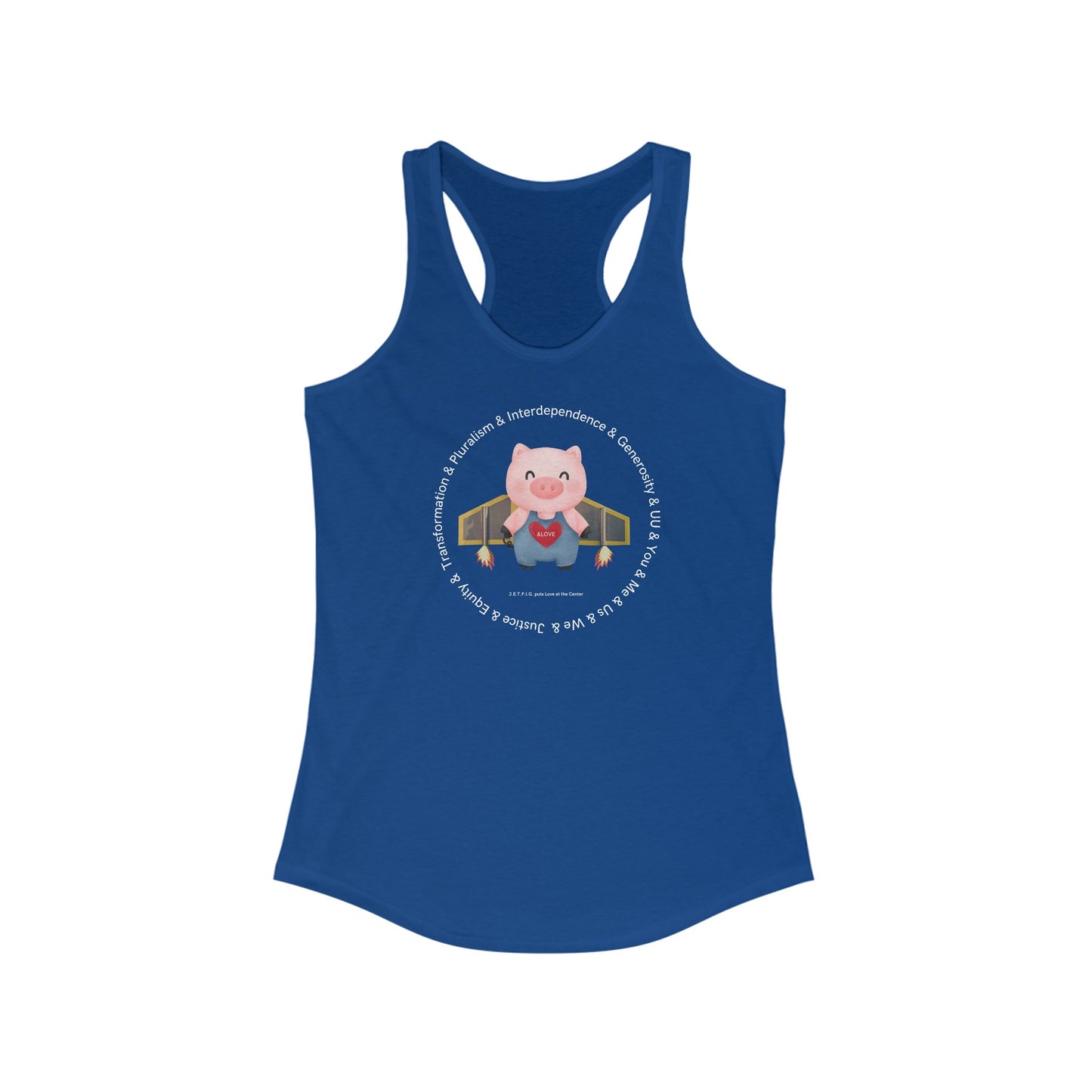 UU JETPIG Racerback Tank - Adult (Front Only)