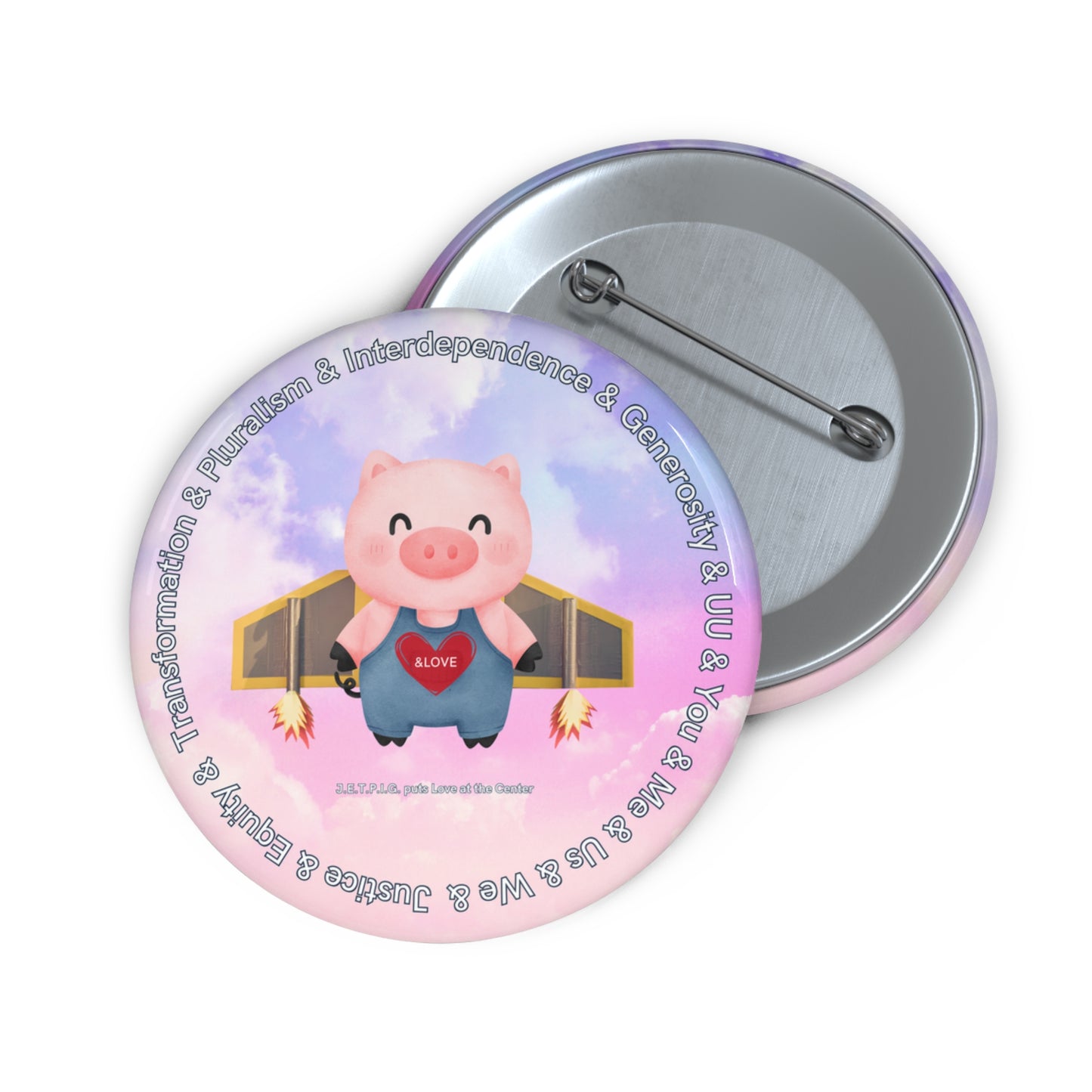 UU JETPIG Pin Buttons