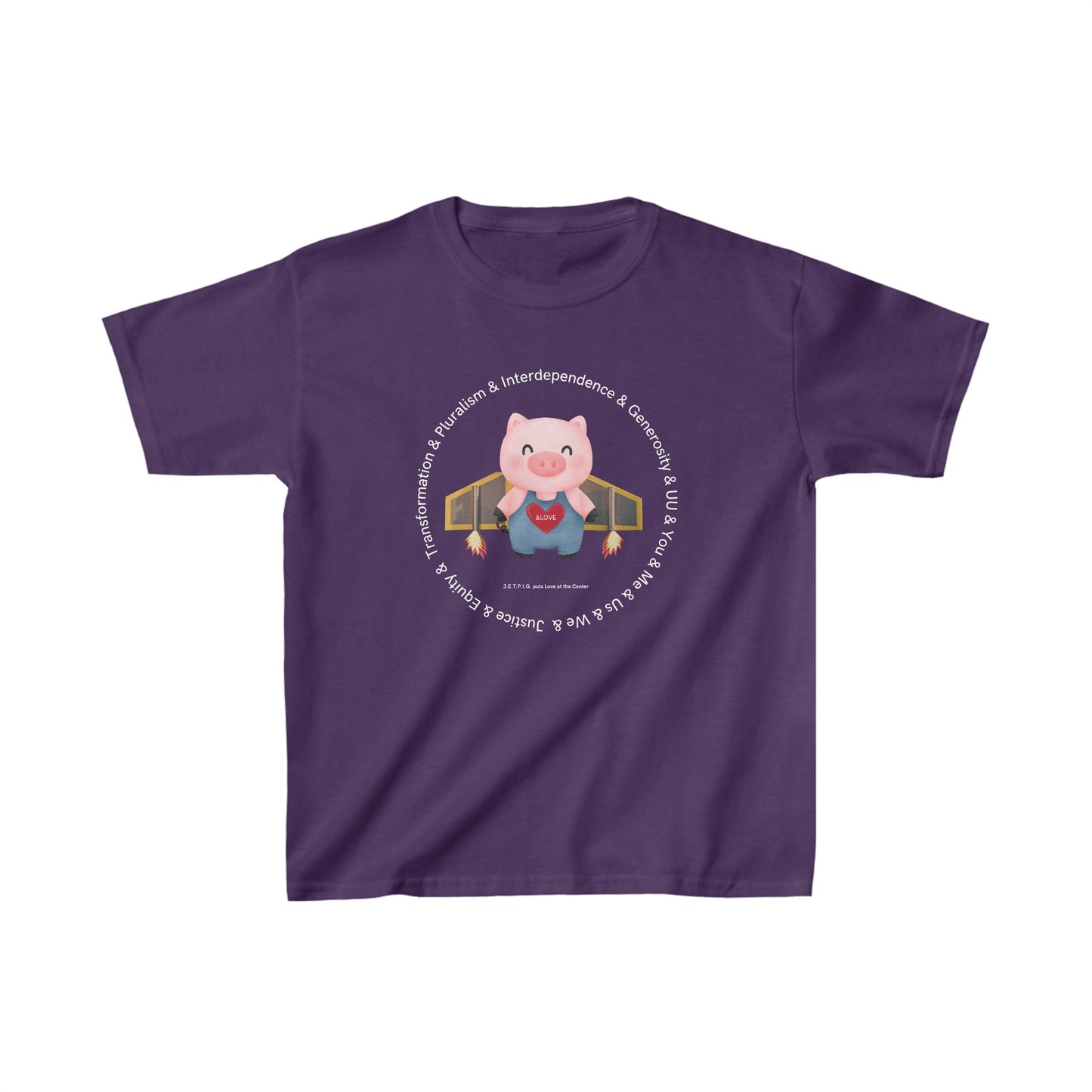 JETPIG UU Values T-Shirt - Kids (Front Only)