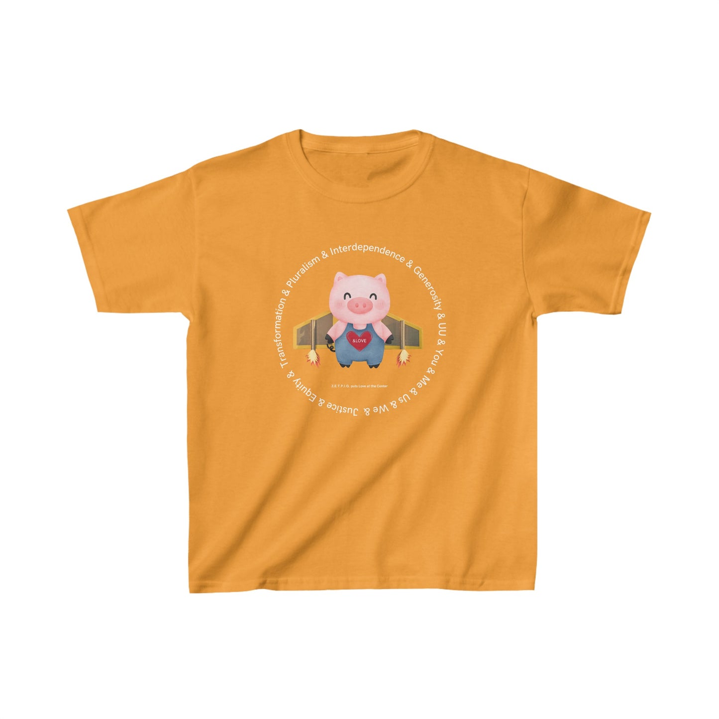 JETPIG UU Values T-Shirt - Kids (Front Only)