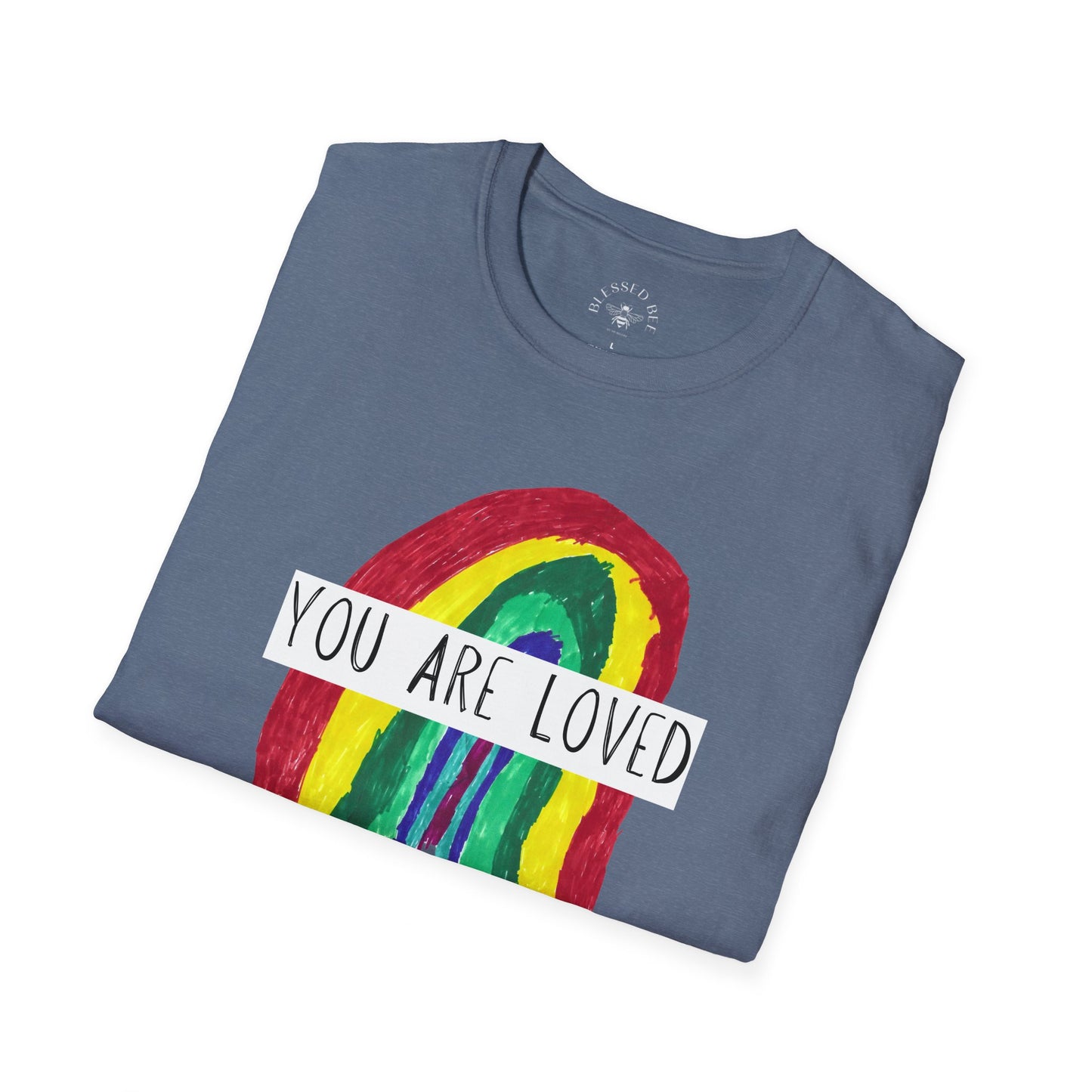 Designed by Henry - You Are Loved Rainbow T-Shirt - Adult