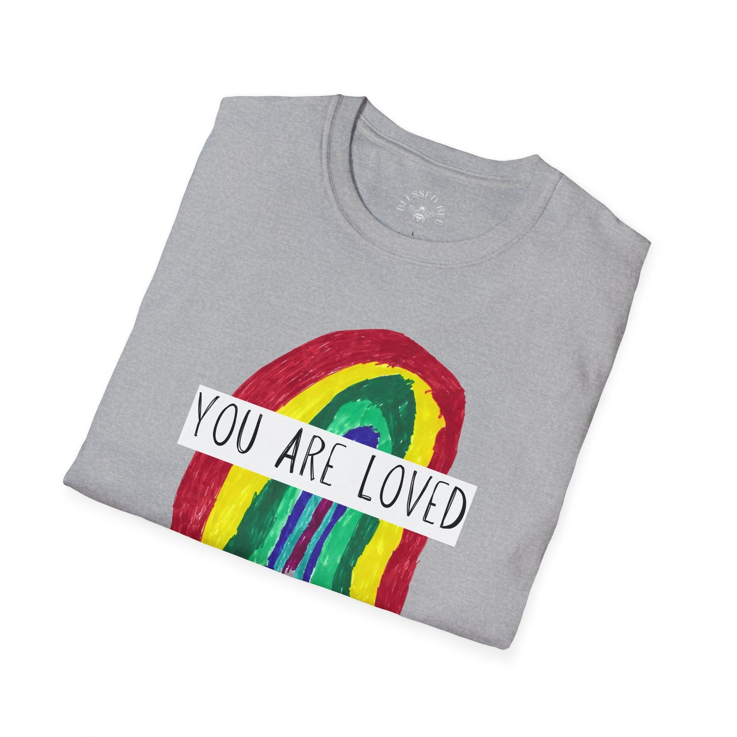 Designed by Henry - You Are Loved Rainbow T-Shirt - Adult