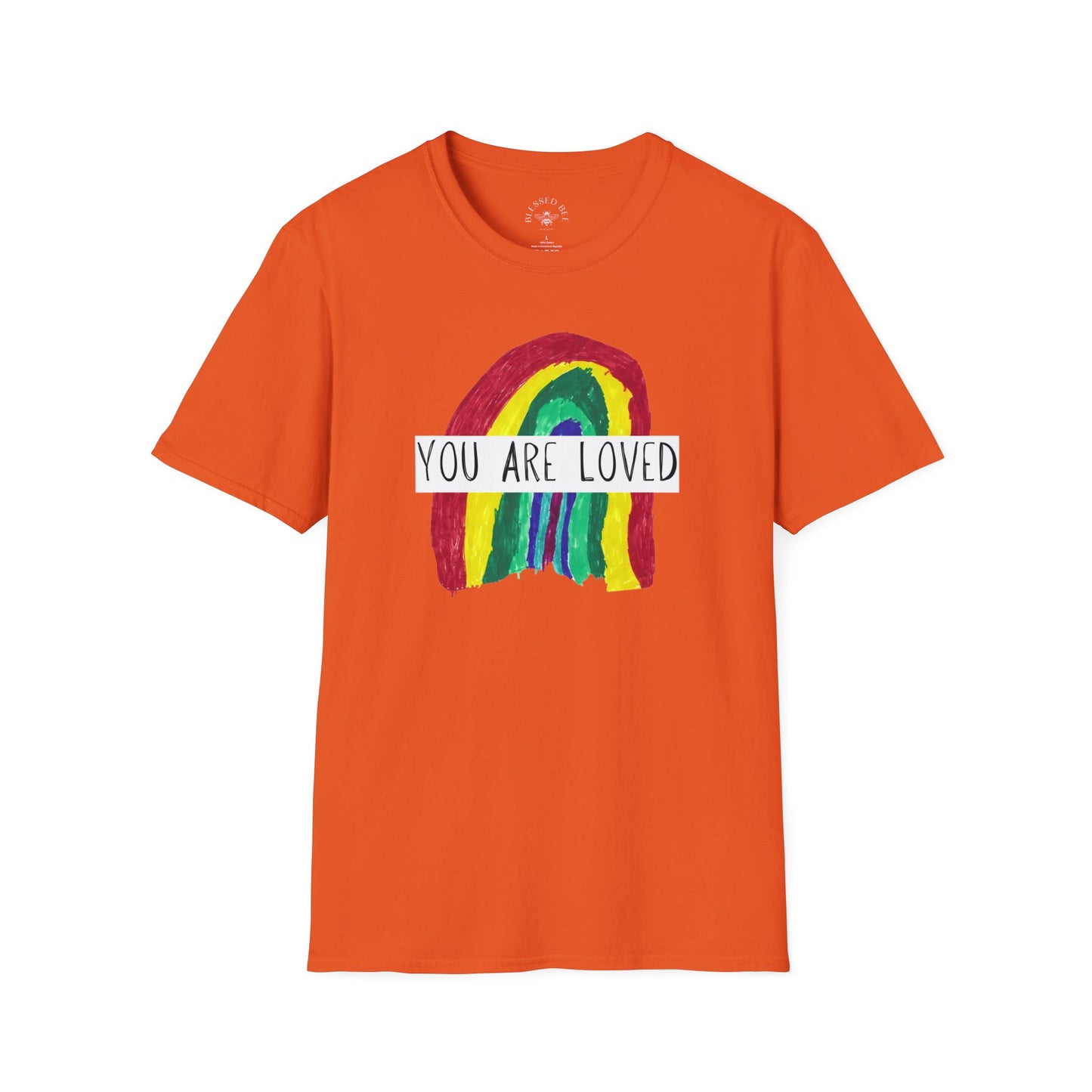 Designed by Henry - You Are Loved Rainbow T-Shirt - Adult