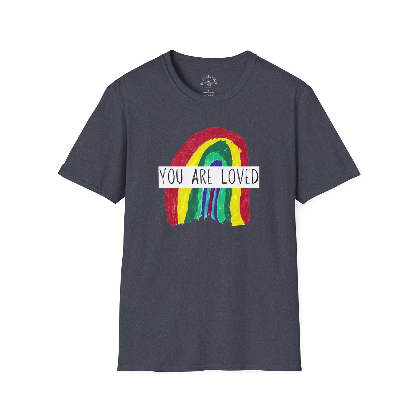 Designed by Henry - You Are Loved Rainbow T-Shirt - Adult