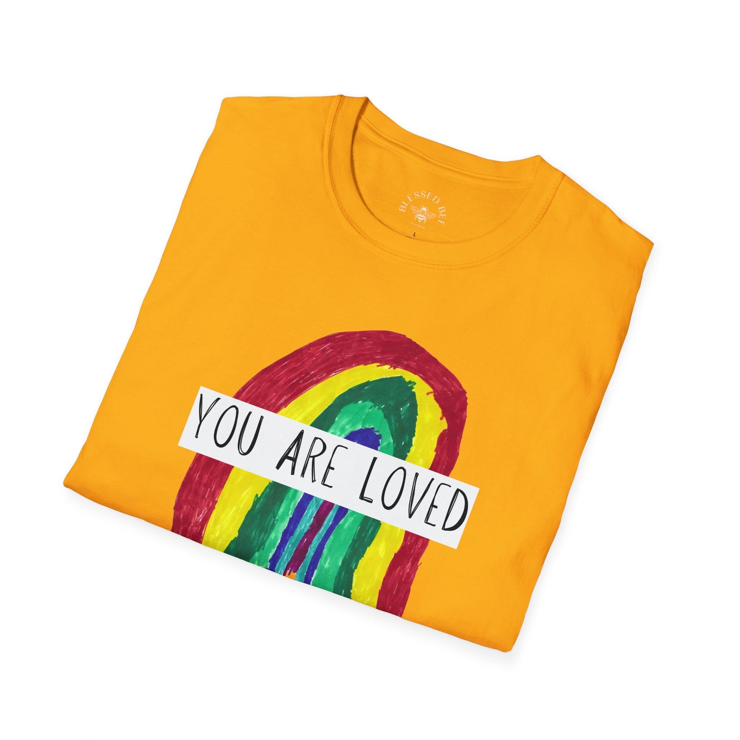 Designed by Henry - You Are Loved Rainbow T-Shirt - Adult