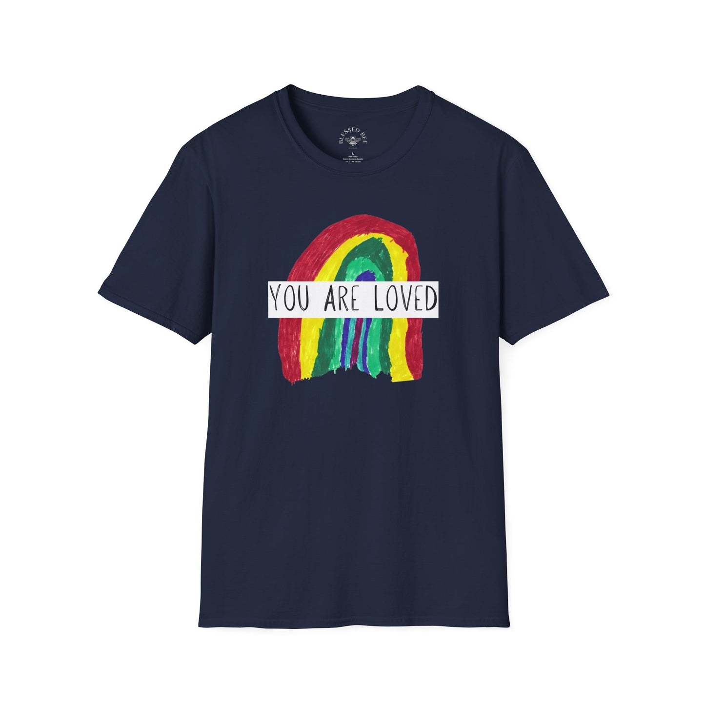 Designed by Henry - You Are Loved Rainbow T-Shirt - Adult