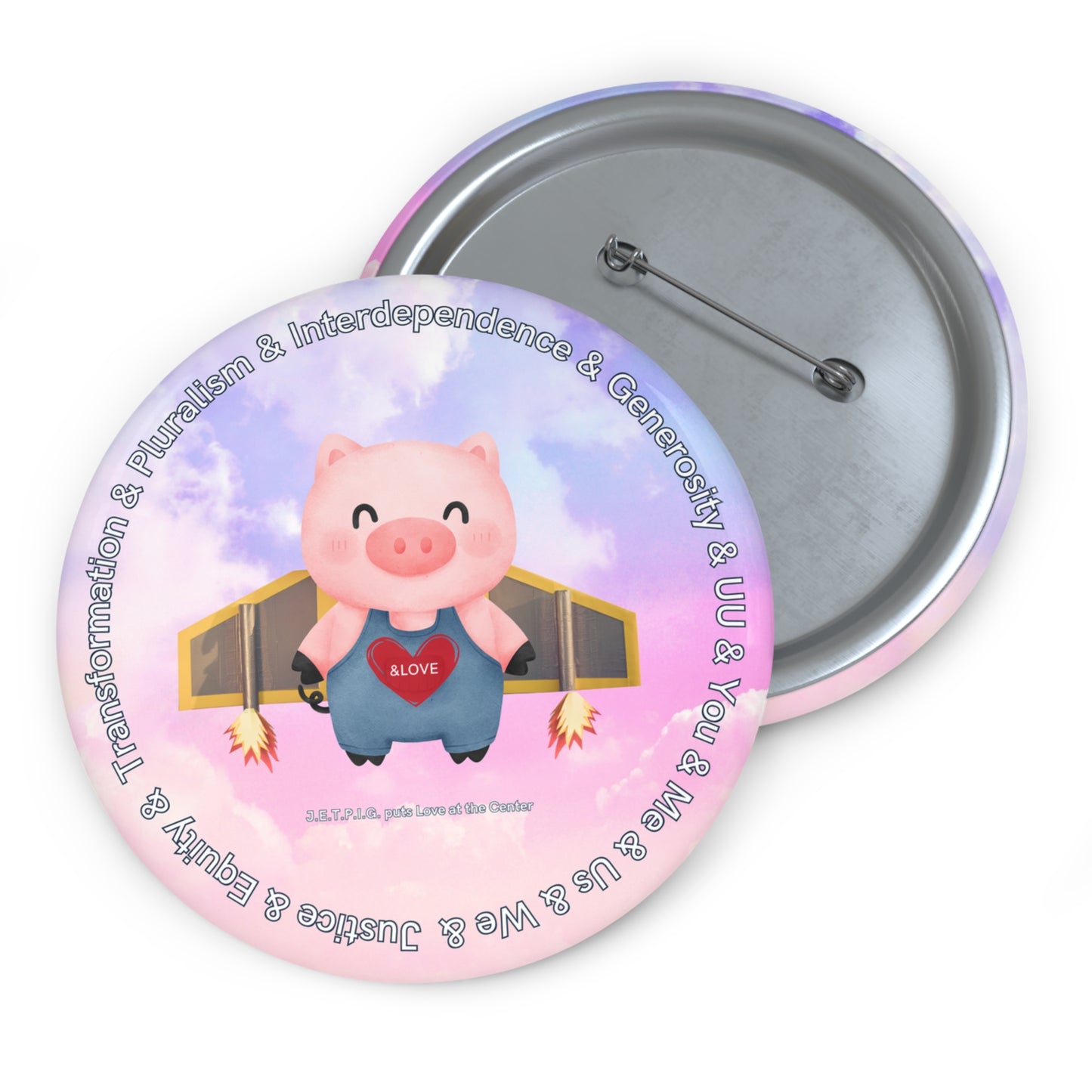 UU JETPIG Pin Buttons