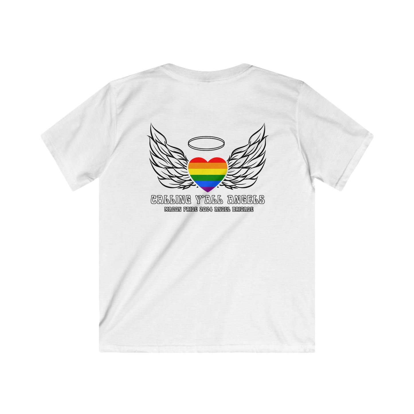 Macon Pride 2024 Angel Brigade Tee - Kids