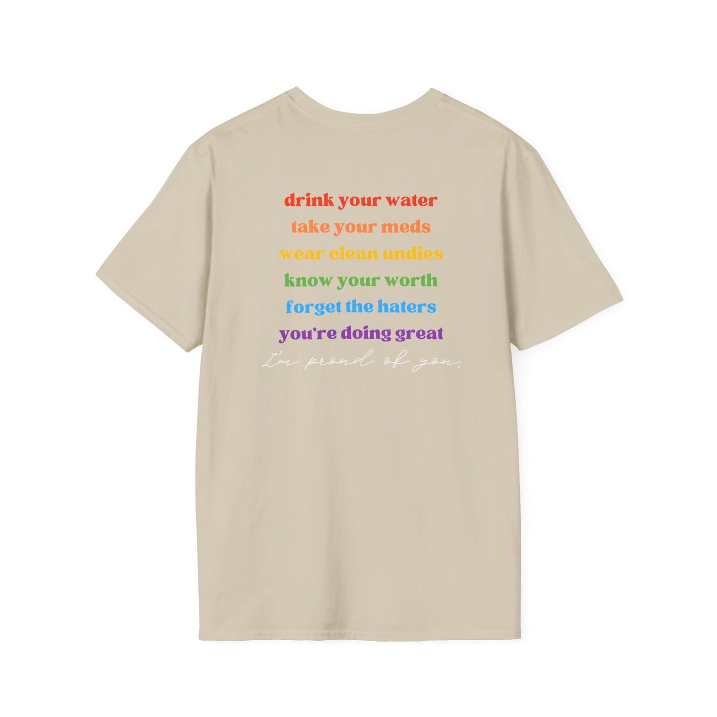 Hi Gay, I'm Mom -  T-Shirt - Adult (Front & Back)