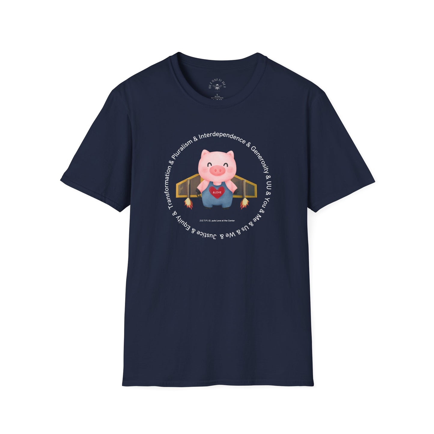 JETPIG & UU Values T-Shirt - Adult (Front Only)