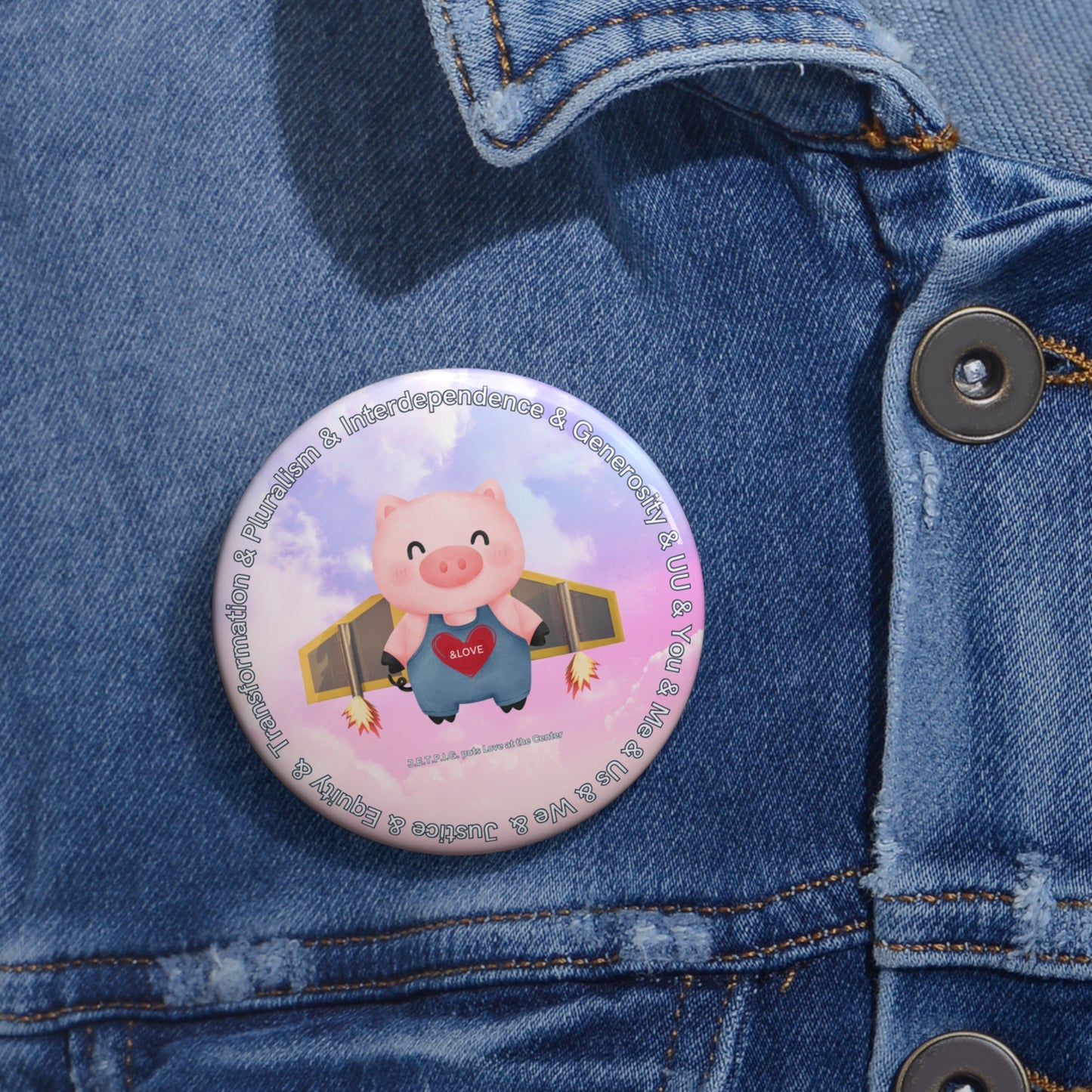 UU JETPIG Pin Buttons