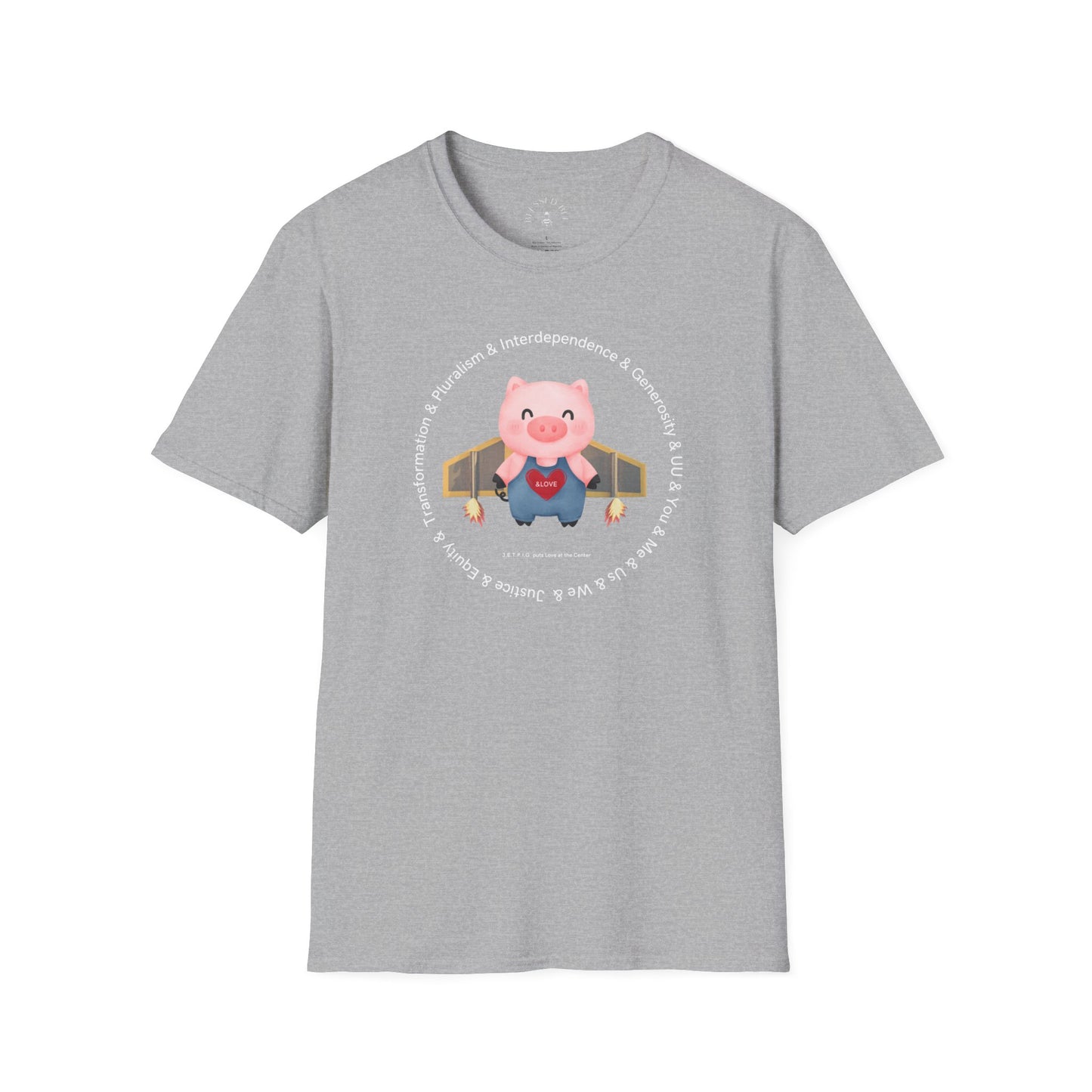 JETPIG & UU Values T-Shirt - Adult (Front Only)