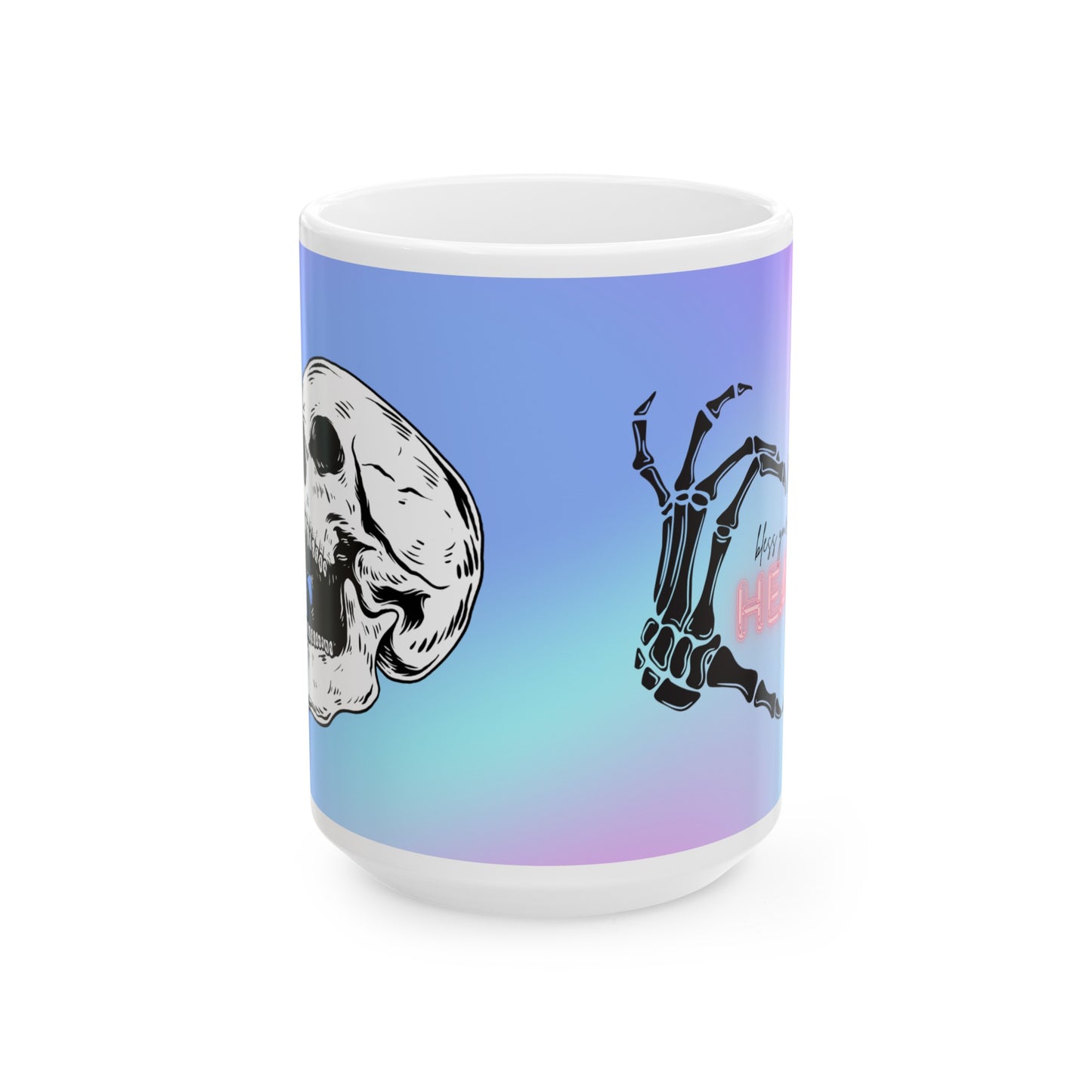 Reversible Mug for Virtual Meetings - Tell Me More / Bless Your Heart (Sweary)