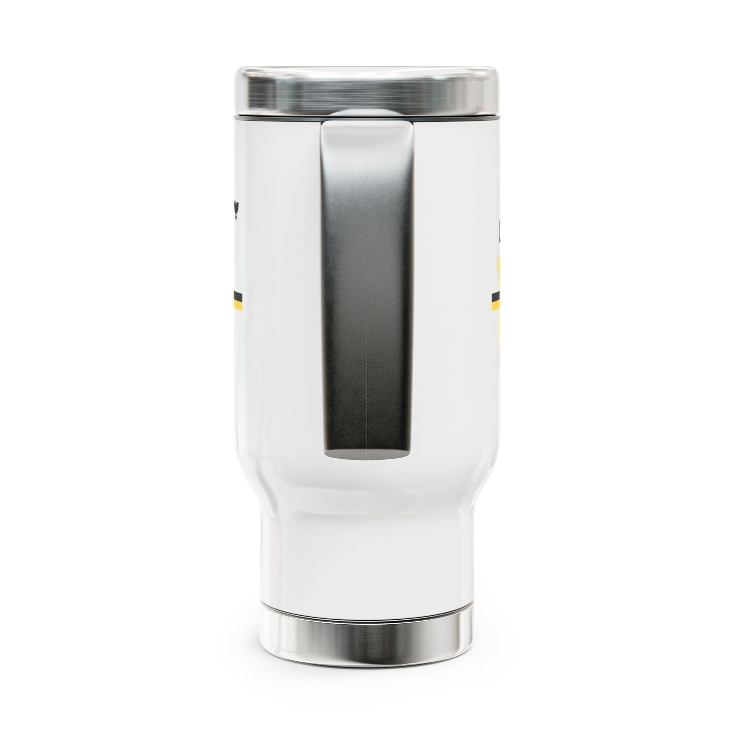 Gadfly Tears Stainless Steel Travel Mug with Handle, 14oz