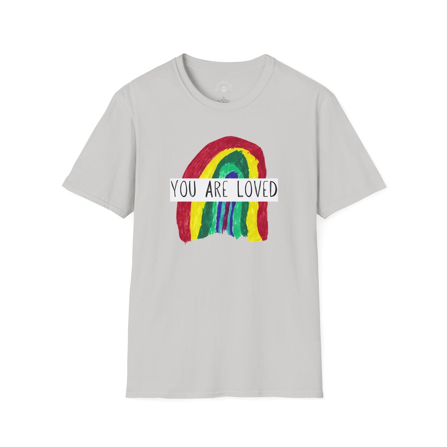 Designed by Henry - You Are Loved Rainbow T-Shirt - Adult