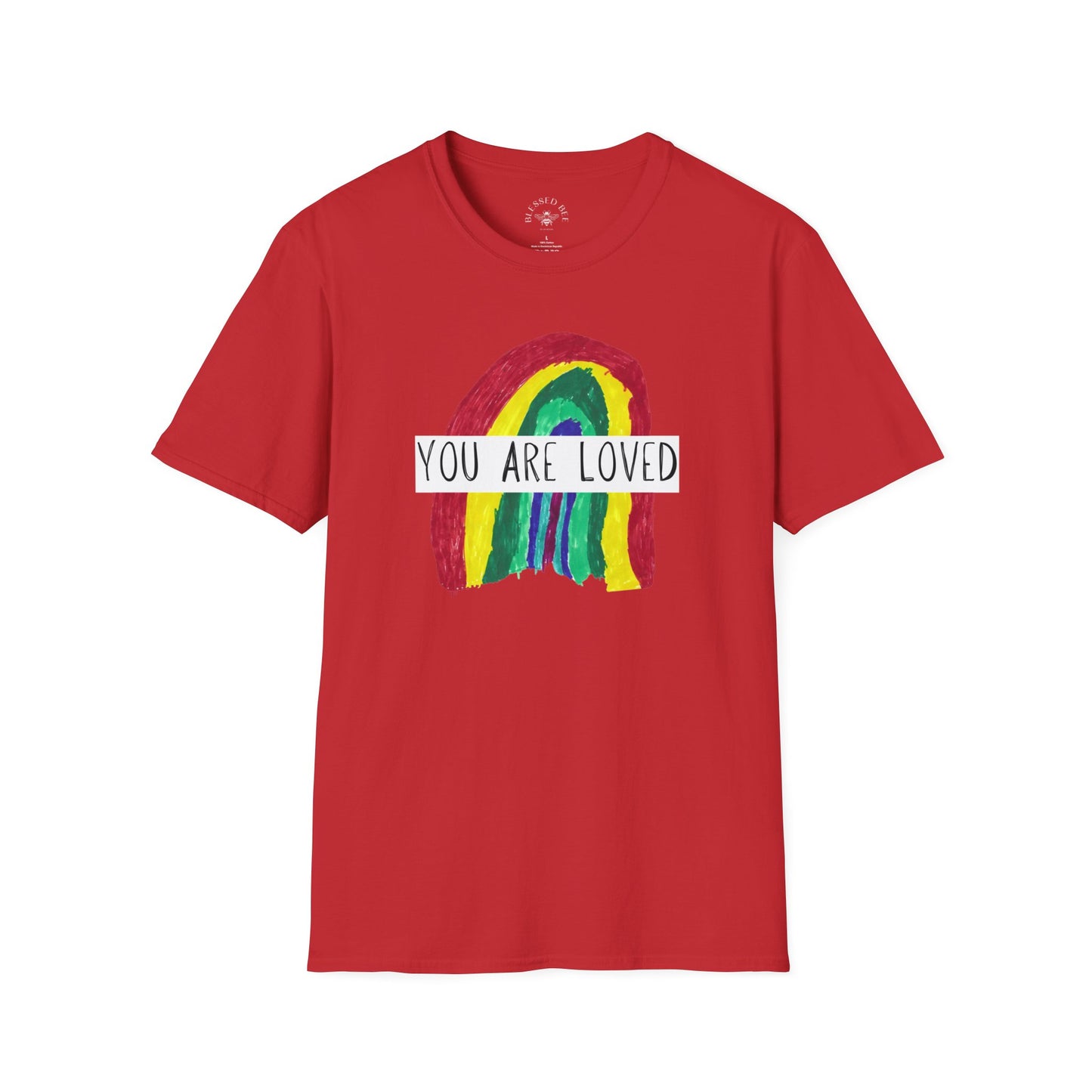 Designed by Henry - You Are Loved Rainbow T-Shirt - Adult