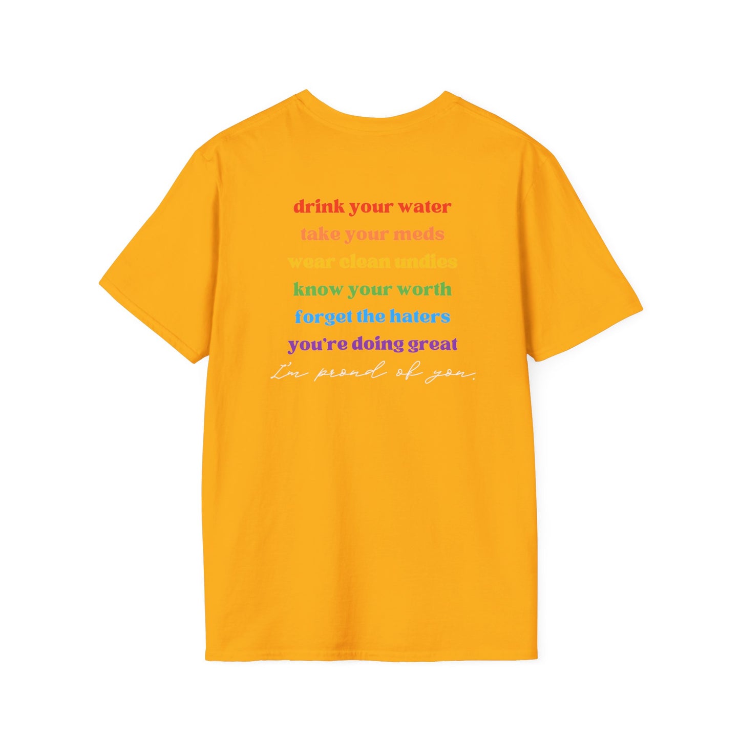 Hi Gay, I'm Mom -  T-Shirt - Adult (Front & Back)