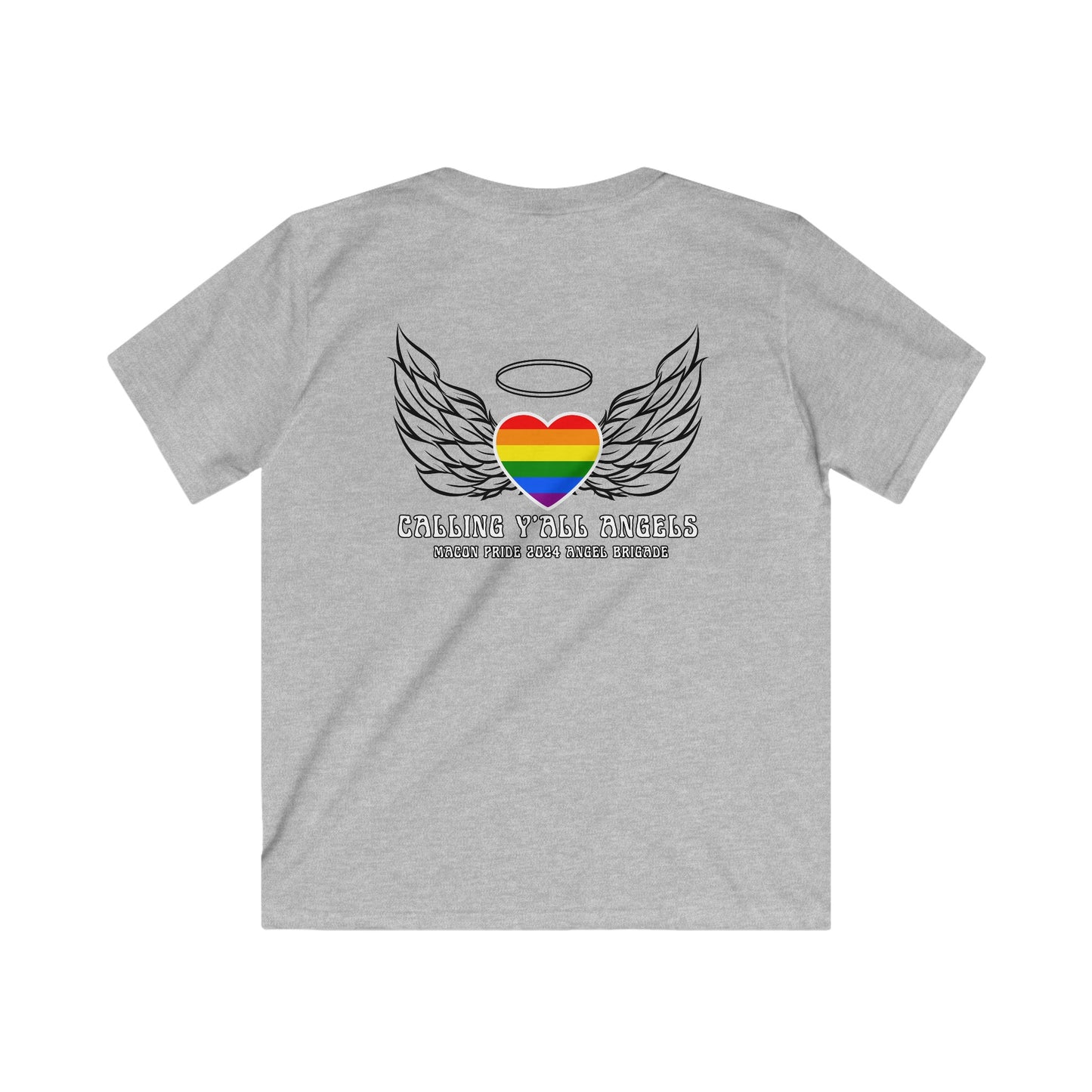 Macon Pride 2024 Angel Brigade Tee - Kids