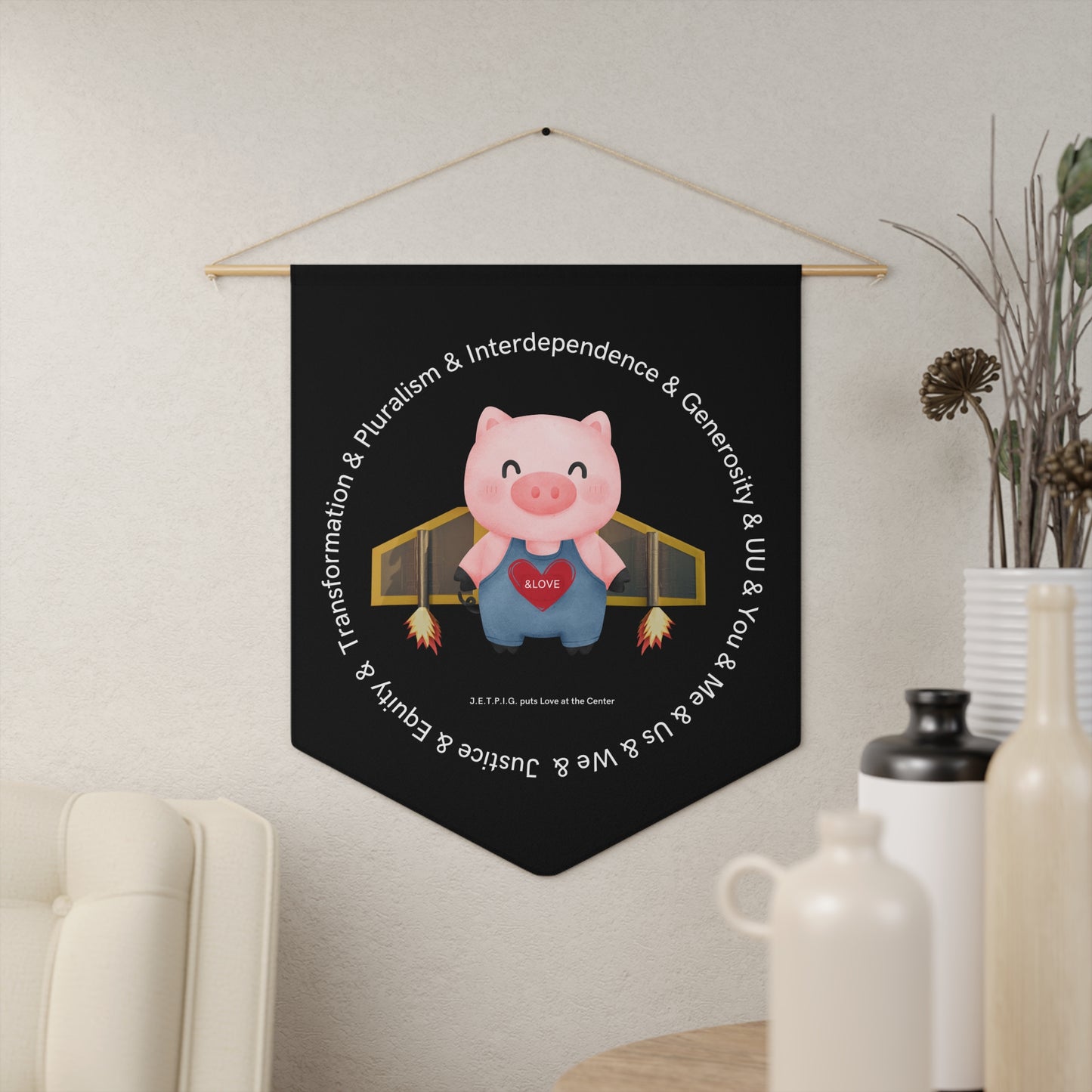 UU JETPIG Pennant - 18x21