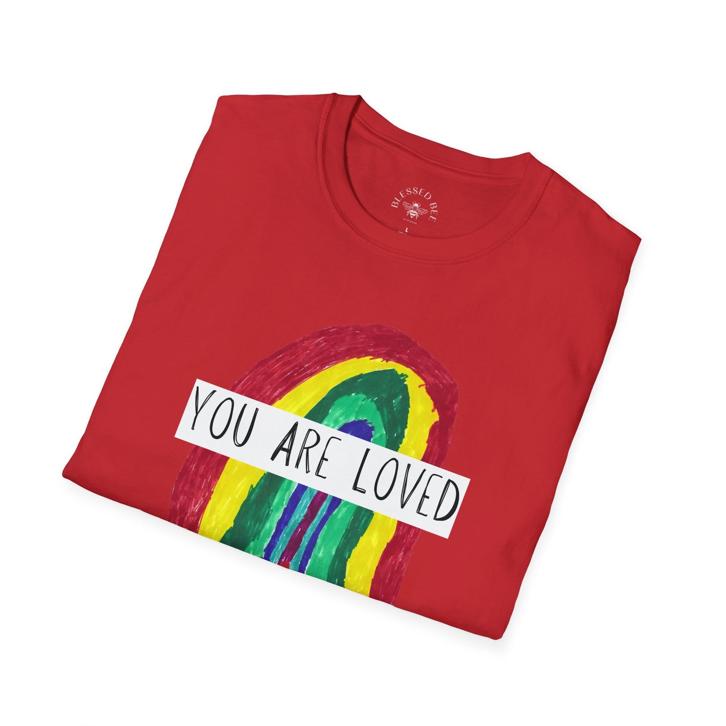 Designed by Henry - You Are Loved Rainbow T-Shirt - Adult