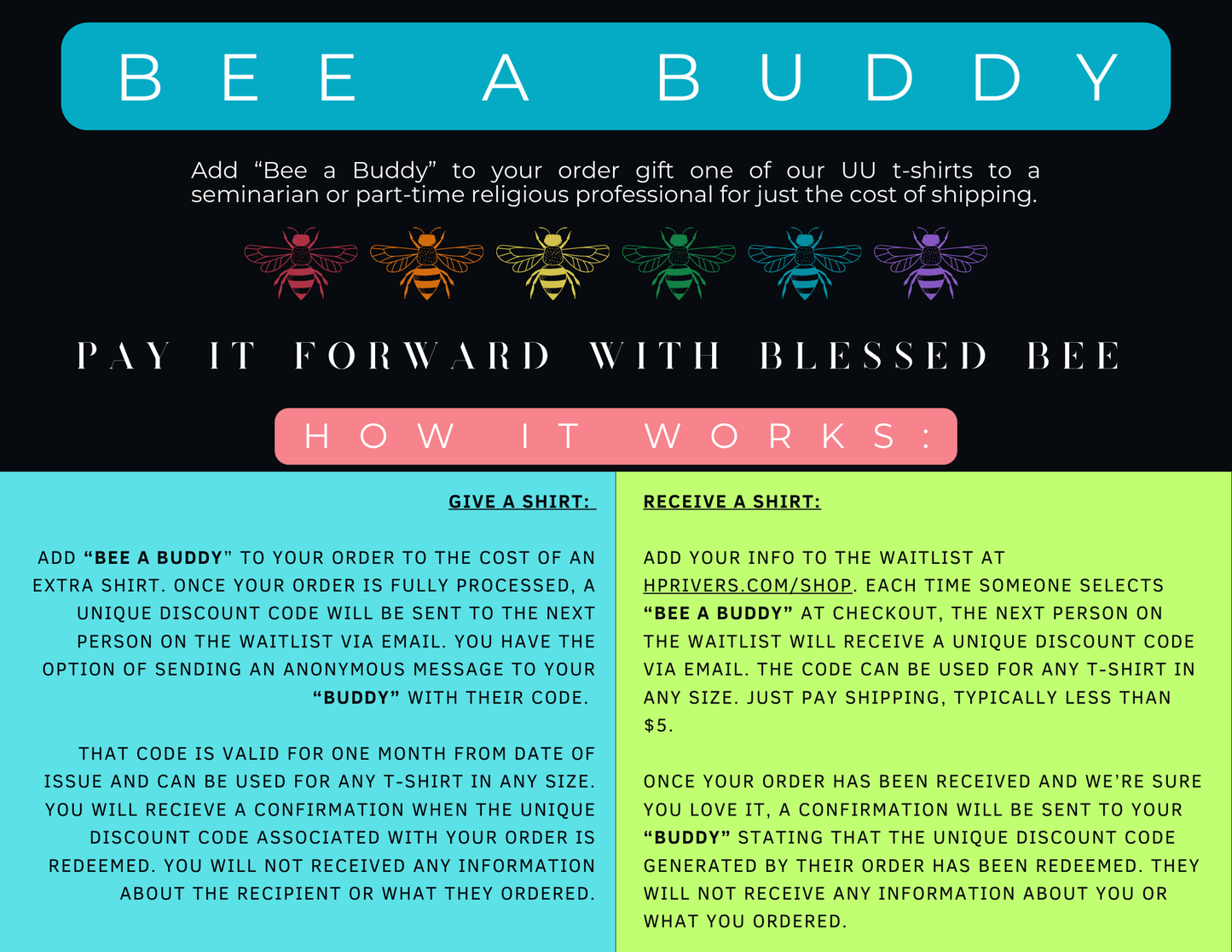 Bee a Buddy - Pay it Forward with Blessed Bee